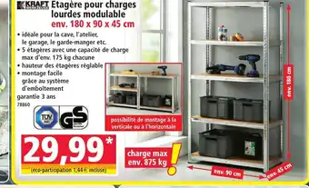 Norma KRAFT Etagère pour charges lourdes modulable offre