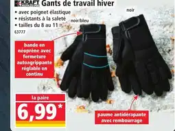 Norma KRAFT Gants de travail hiver offre