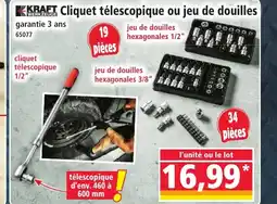 Norma KRAFT Cliquet télescopique ou jeu de douilles offre