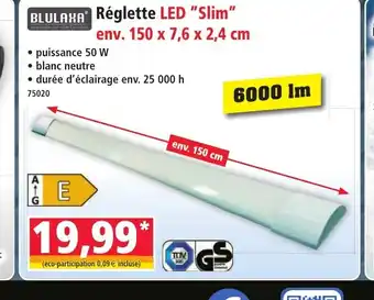 Norma BLULAXA Réglette LED Slim offre