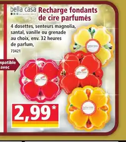 Norma BELLA CASA Recharge fondants de cire parfumés offre