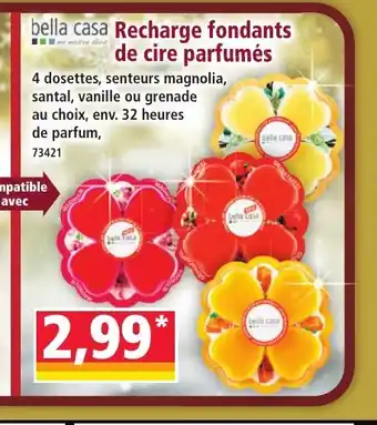 Norma BELLA CASA Recharge fondants de cire parfumés offre