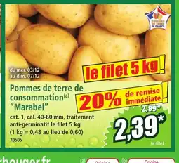 Norma Pommes de terre de consommation Marabel offre