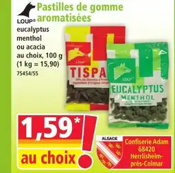 Norma Pastilles de gomme aromatisées offre