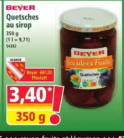 Norma BEYER Quetsches au sirop offre