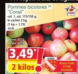 Norma Pommes bicolores Corail offre
