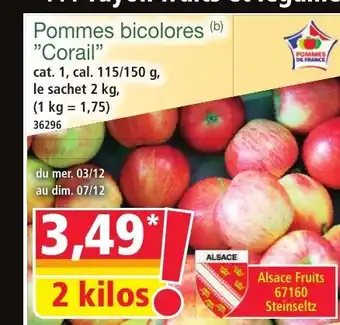 Norma Pommes bicolores Corail offre
