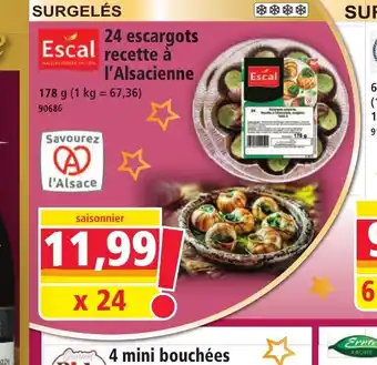 Norma ESCAL 24 escargots recette à l'Alsacienne offre