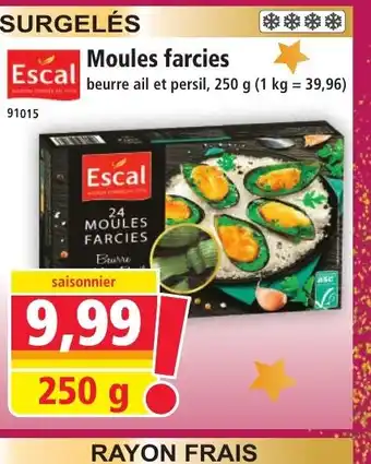 Norma ESCAL Moules farcies offre