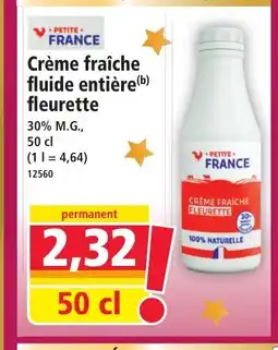 Norma Crème fraîche fluide entière fleurette offre