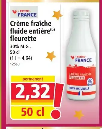 Norma Crème fraîche fluide entière fleurette offre