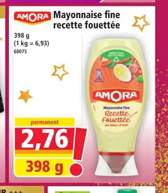Norma AMORA Mayonnaise fine recette fouettée offre