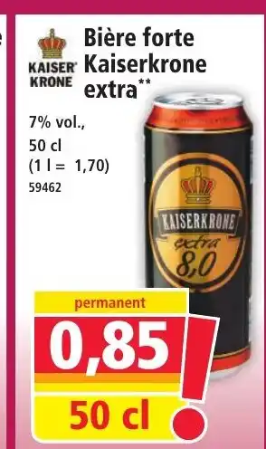 Norma KAISERKRONE Bière forte extra offre