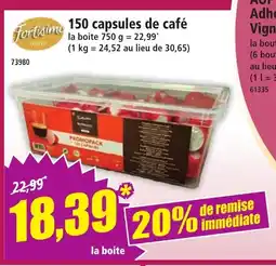 Norma 150 capsules de café offre