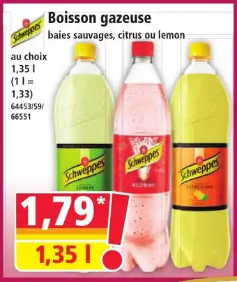 Norma SCHWEPPES Boisson gazeuse offre