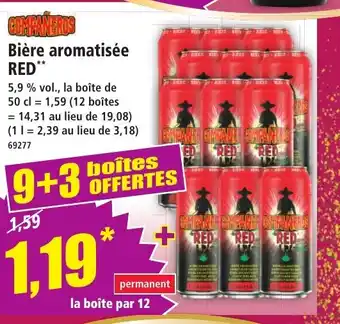Norma COMPAÑEROS Bière aromatisée RED offre
