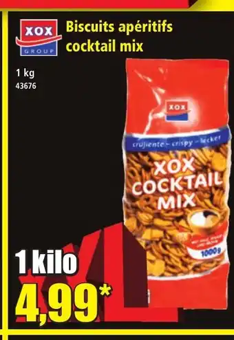 Norma XOX Biscuits apéritifs cocktail mix offre