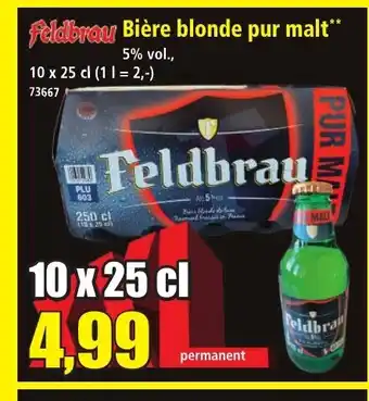 Norma FELDBRAU Bière blonde pur malt offre