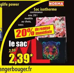 Norma Sac isotherme offre