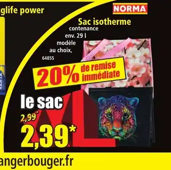 Norma Sac isotherme offre