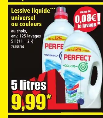 Norma Lessive liquide universel ou couleurs offre