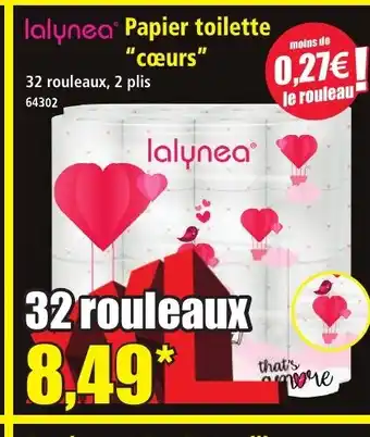 Norma LALYNEA Papier toilette cœurs offre