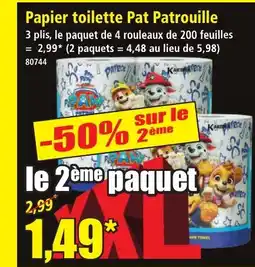 Norma Papier toilette Pat Patrouille offre