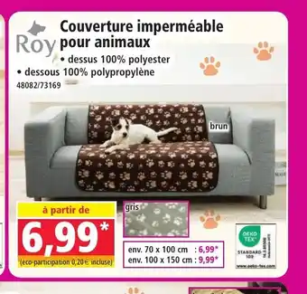 Norma ROY Couverture imperméable Roy pour animaux offre