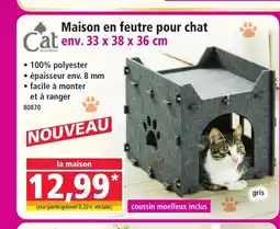 Norma CAT Maison en feutre pour chat offre