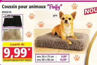 Norma Coussin pour animaux fluffy offre