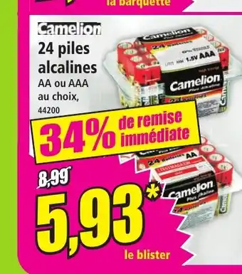 Norma CAMELION 24 piles alcalines offre
