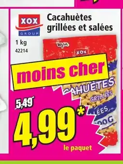 Norma XOX Cacahuètes grillées et salées offre