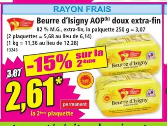 Norma Beurre d'Isigny AOP doux extra-fin offre