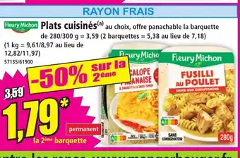 Norma FLEURY MICHON Plats cuisinés offre