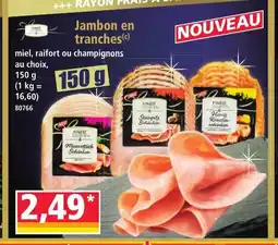 Norma Jambon en tranches offre