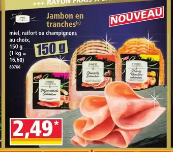 Norma Jambon en tranches offre