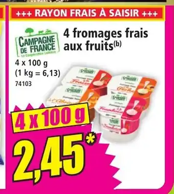 Norma CAMPAGNE DE FRANCE 4 fromages frais aux fruits offre