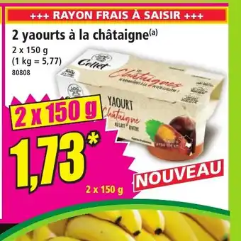 Norma 2 yaourts à la châtaigne offre