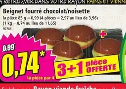 Norma Beignet fourré chocolat/noisette offre