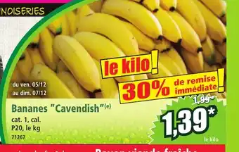 Norma Bananes Cavendish offre