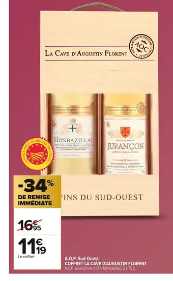 COFFRET LA CAVE D'AUGUSTIN FLORENT A.O.P. Sud-Ouest