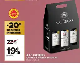 Carrefour COFFRET CHÂTEAU VAUGELAS A.o.p. corbières offre