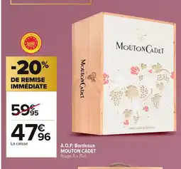 Carrefour MOUTON CADET A.O.P. Bordeaux offre