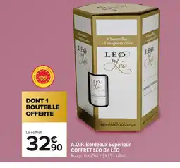Carrefour COFFRET LÉO BY LÉO A.O.P. Bordeaux Supérieur offre
