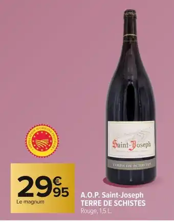 Carrefour TERRE DE SCHISTES A.O.P. Saint-Joseph offre