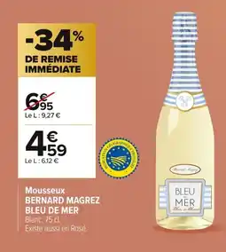 Carrefour BERNARD MAGREZ BLEU DE MER Mousseux offre