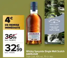 Carrefour ABERLOUR Whisky Speyside Single Malt Scotch offre