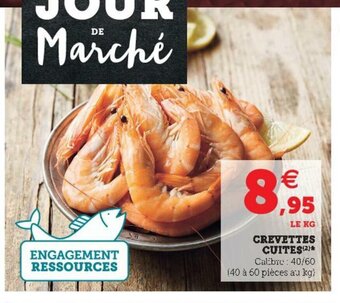Super U Crevettes Cuites offre