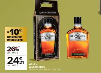 Carrefour JACK DANIEL'S Whisky offre