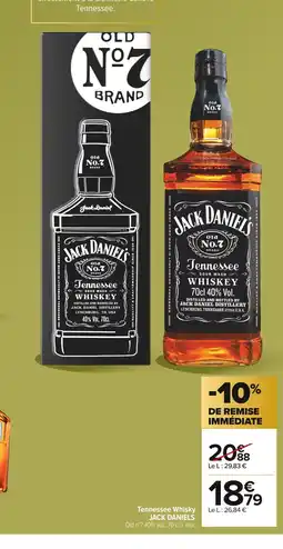Carrefour JACK DANIELS Tennessee Whisky offre